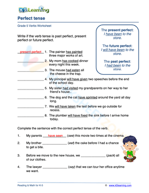Perfect tense 3