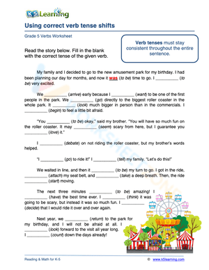Using correct verb tense shifts 3
