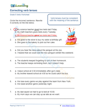 Verb tense shifts 3