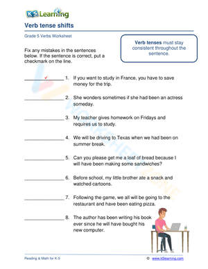 Correcting verb tenses 3