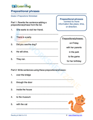 Prepositional phrases 1