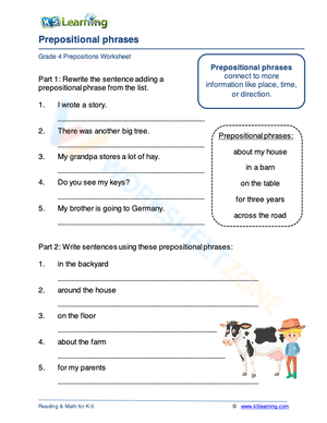 Prepositional phrases 3
