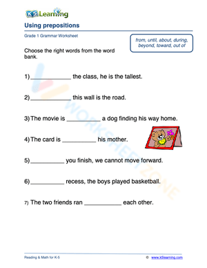 Using prepositions 2
