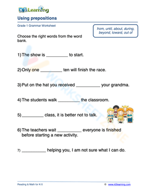 Using prepositions 3