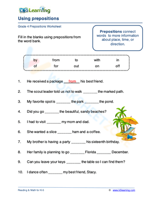 Using prepositions 5