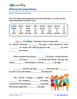 Choosing prepositions 3