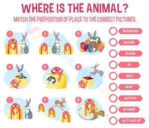 Printable Prepositions Worksheet | Preschool ELA