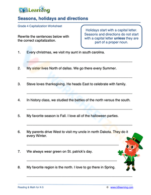 Seasons, holidays and directions 1