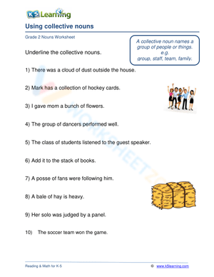 Using collective nouns 3