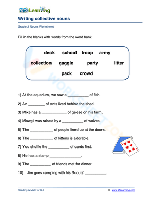 Writing collective nouns 2