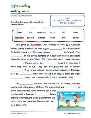 Writing nouns 2