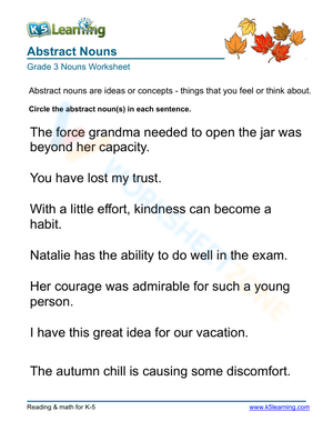 Abstract Nouns 5