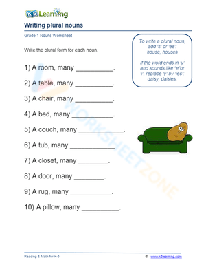 Writing plural nouns 3