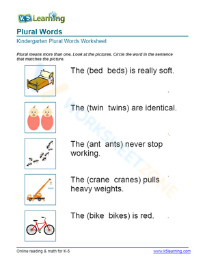 Plural Words 2