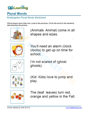 Plural Words 5