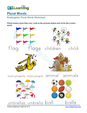 Plural Words 8