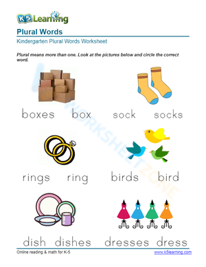 Plural Words 9