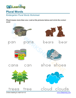 Plural Words 10
