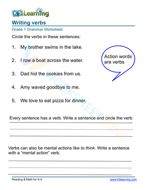 Writing verbs 2