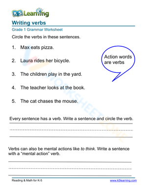 Writing verbs 3