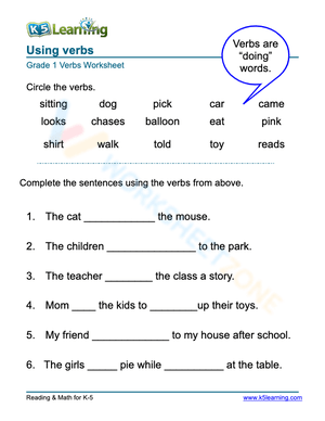 Using verbs 3