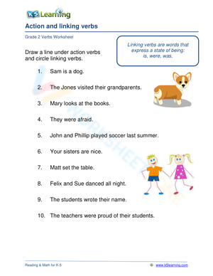 Action and linking verbs 1