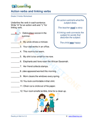 Action verbs and linking verbs 3