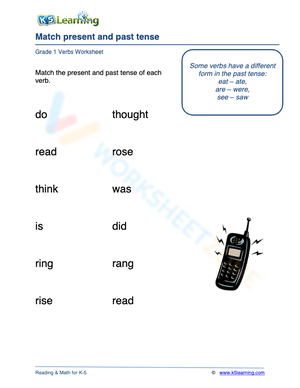 Match present and past tense 2