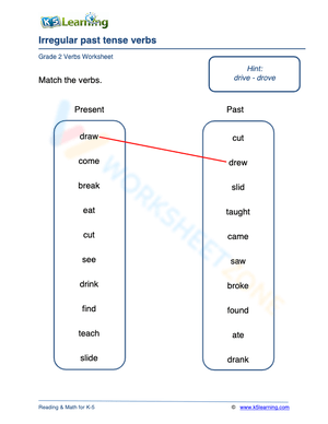 Irregular past tense verbs 2