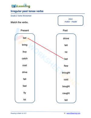 Irregular past tense verbs 3