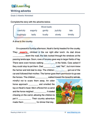 Writing adverbs 1