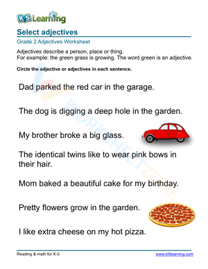 Select adjectives 4