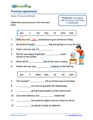 Pronoun agreement 5