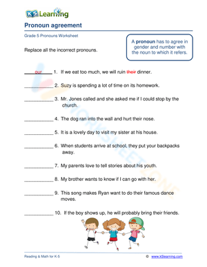 Pronoun agreement 7