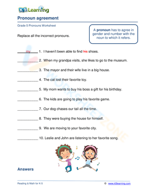 Pronoun agreement 9