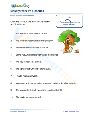 Identify reflexive pronouns 2