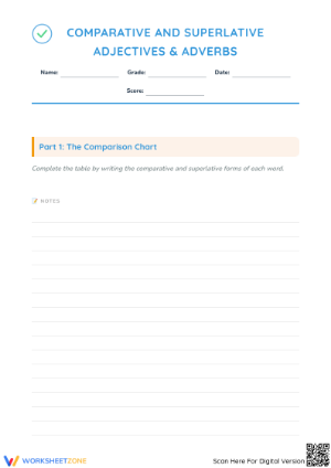 Grade 2 Comparative and Superlative Adjectives | Essential