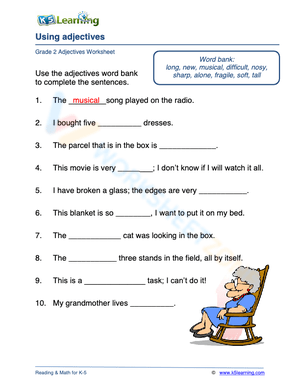 Using adjectives 1