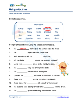 Using adjectives 4
