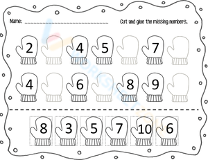 Complete the Sequence with Missing Numbers Worksheet