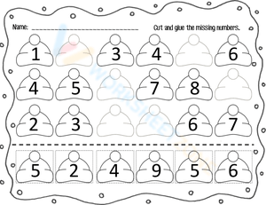 Number Sequencing Practice with Missing Numbers