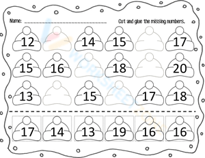 Interactive Missing Numbers Worksheet