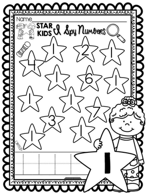 Find the Number Worksheet: Spy Number 1