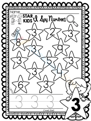 Visual Number Search: Spy Number 3