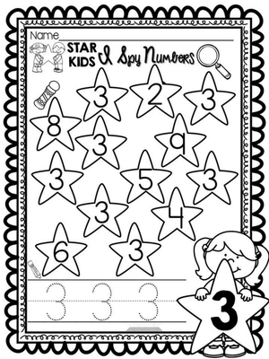 Visual Number Search: Spy Number 3