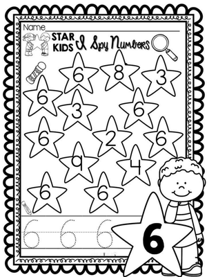 Locate the Number: Spy Number 6 Activity