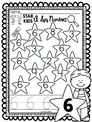 Locate the Number: Spy Number 6 Activity