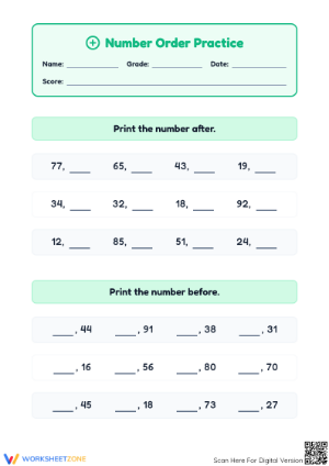 Essential Number Order Practice | Grade 2 Math