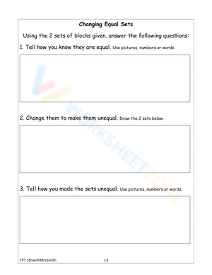 Changing Equal Sets