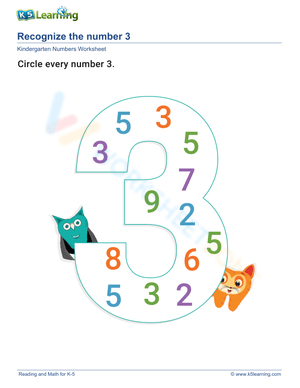 Recognizing Number 3: Early Number Skills